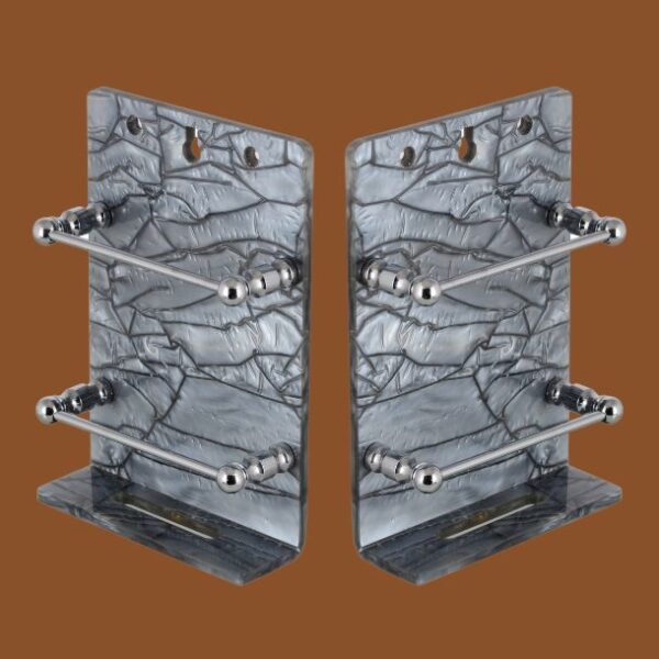STIMULUS Gray Acrylic Mobile Stand Set of 2 – Modern and Durable Desk Organizer