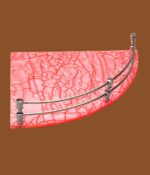 STIMULUS pink acrylic corner shelf 12x12 inch installed in bathroom and office for space-saving organization