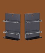 STIMULUS Black Acrylic Mobile Stand Set of 2 – Durable and Stylish Desk Organizer