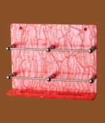 Pink acrylic phone stand wall-mounted – 8x6 inch for all mobiles.