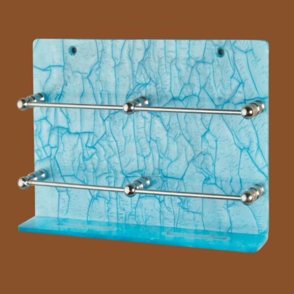 STIMULUS Blue Acrylic Double Mobile Holder – 8x6 Inch.