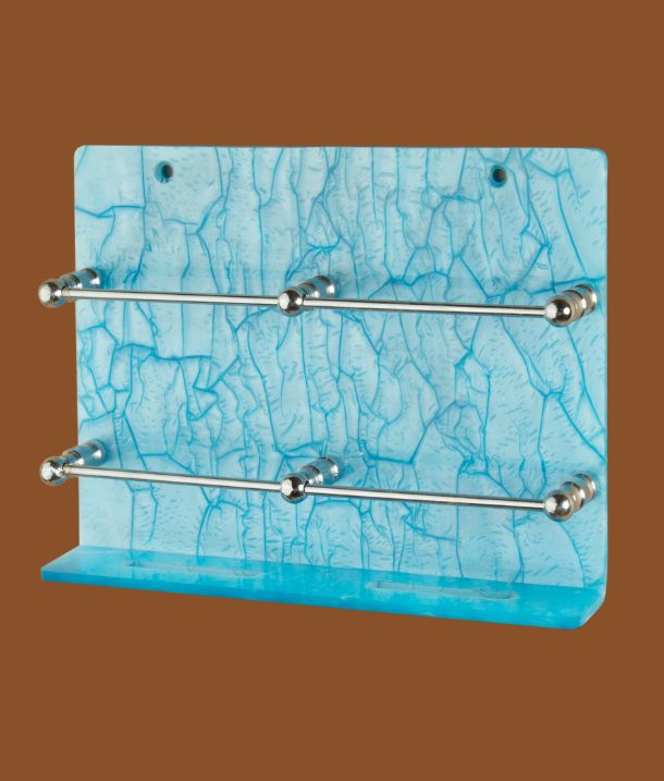 STIMULUS Blue Acrylic Double Mobile Holder – 8x6 Inch.