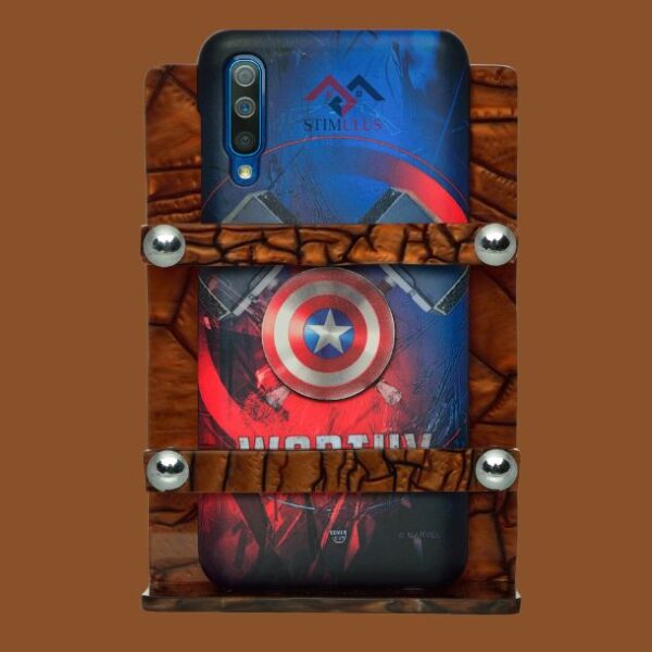 Brown Acrylic Wall Mount Phone Stand 4x6 Inch – STIMULUS