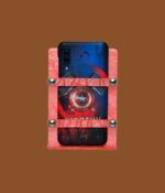 Pink acrylic wall-mounted mobile phone stand for all smartphones