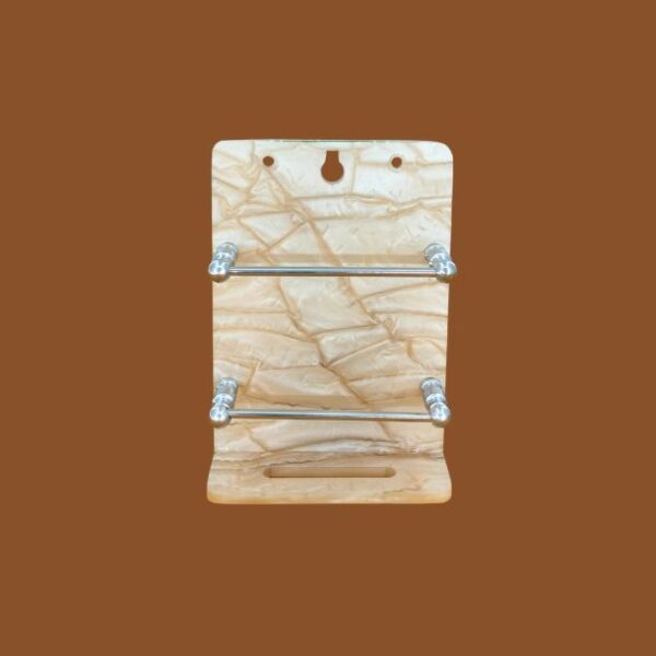 STIMULUS 4x6 inch light yellow acrylic phone holder – wall mount stand