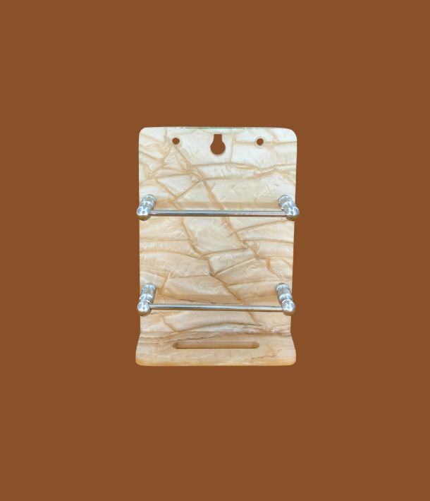 STIMULUS 4x6 inch light yellow acrylic phone holder – wall mount stand